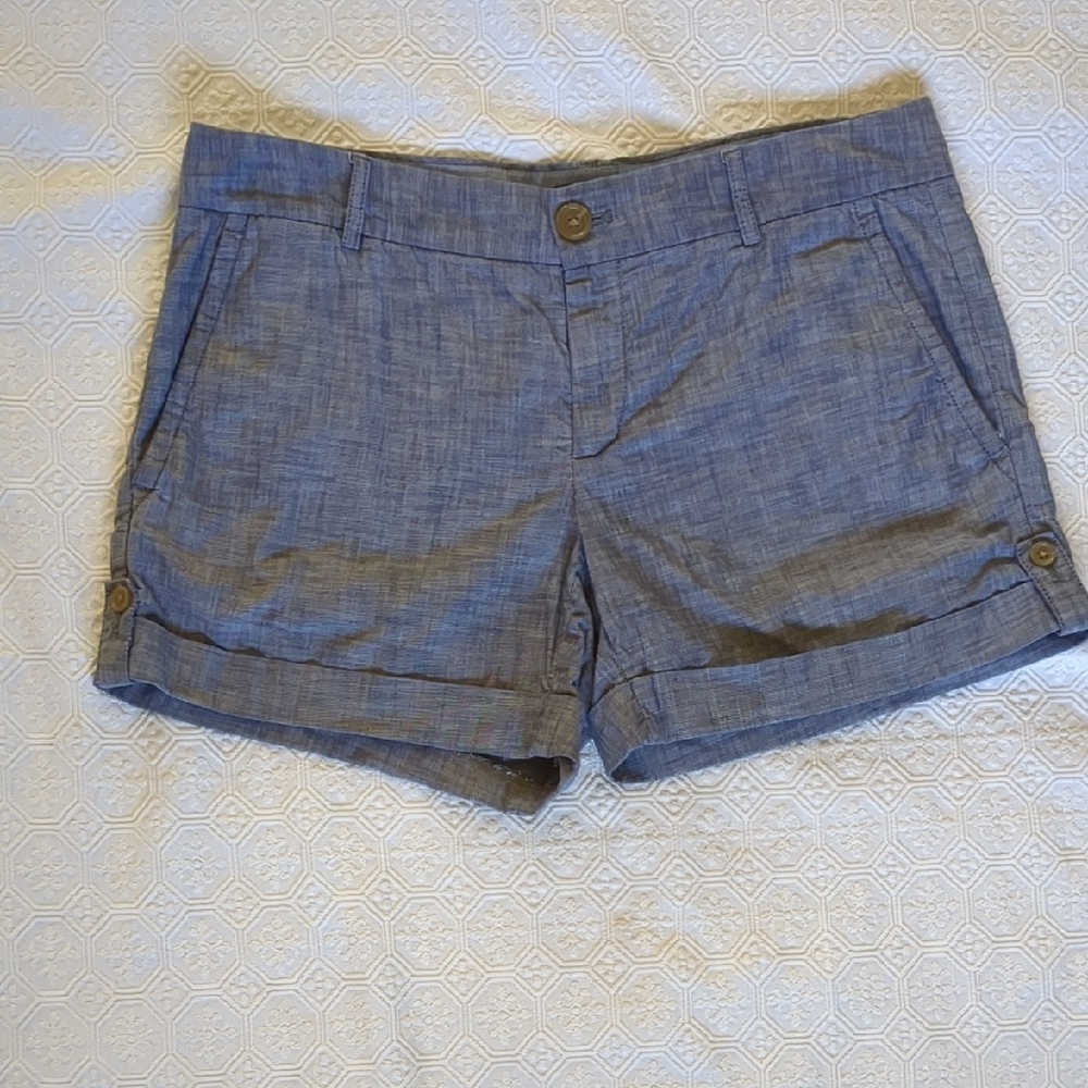 Banana Republic Blue Bermudas with Cuffed Hem